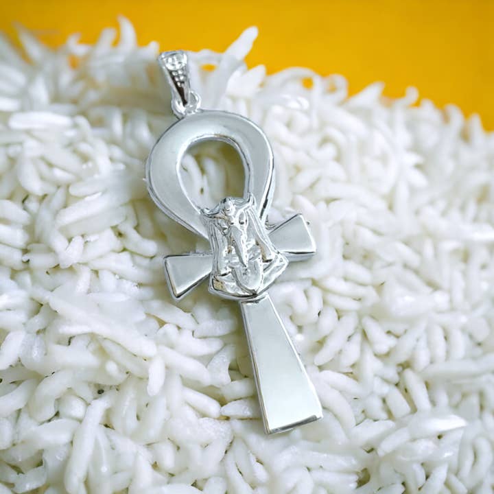 ALADDIN'S LAMP JEWELRY - Wholesale Pendant/Charm Necklace - Silver Ankh Key of Life Thoth Pendant Necklace