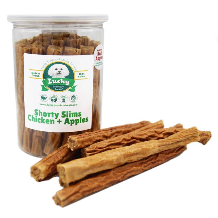 Shorty Slims - Chicken & Apples for wholesale by Lucky Premium Treats