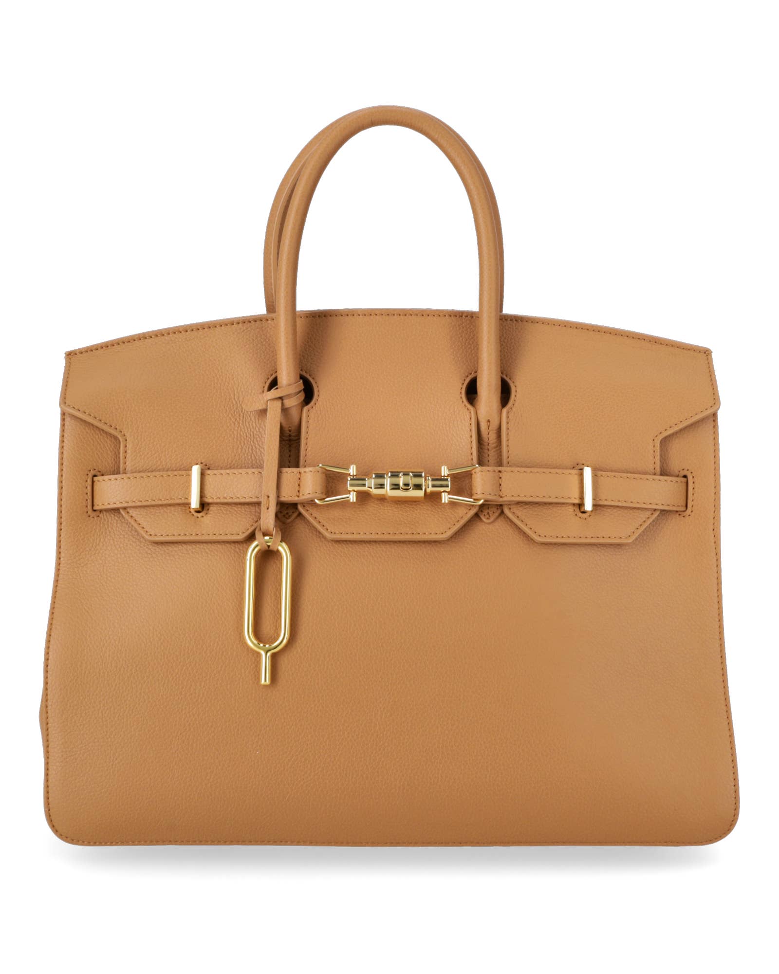 Quarzovivo - Wholesale Handtas met handvat - Dames - Handtas van Italiaans leer met flesstructuur - Agata10