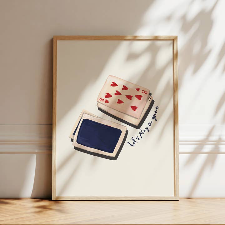 Låt oss spela ett spel, Konsttryck för wholesale av Seven Icons Store