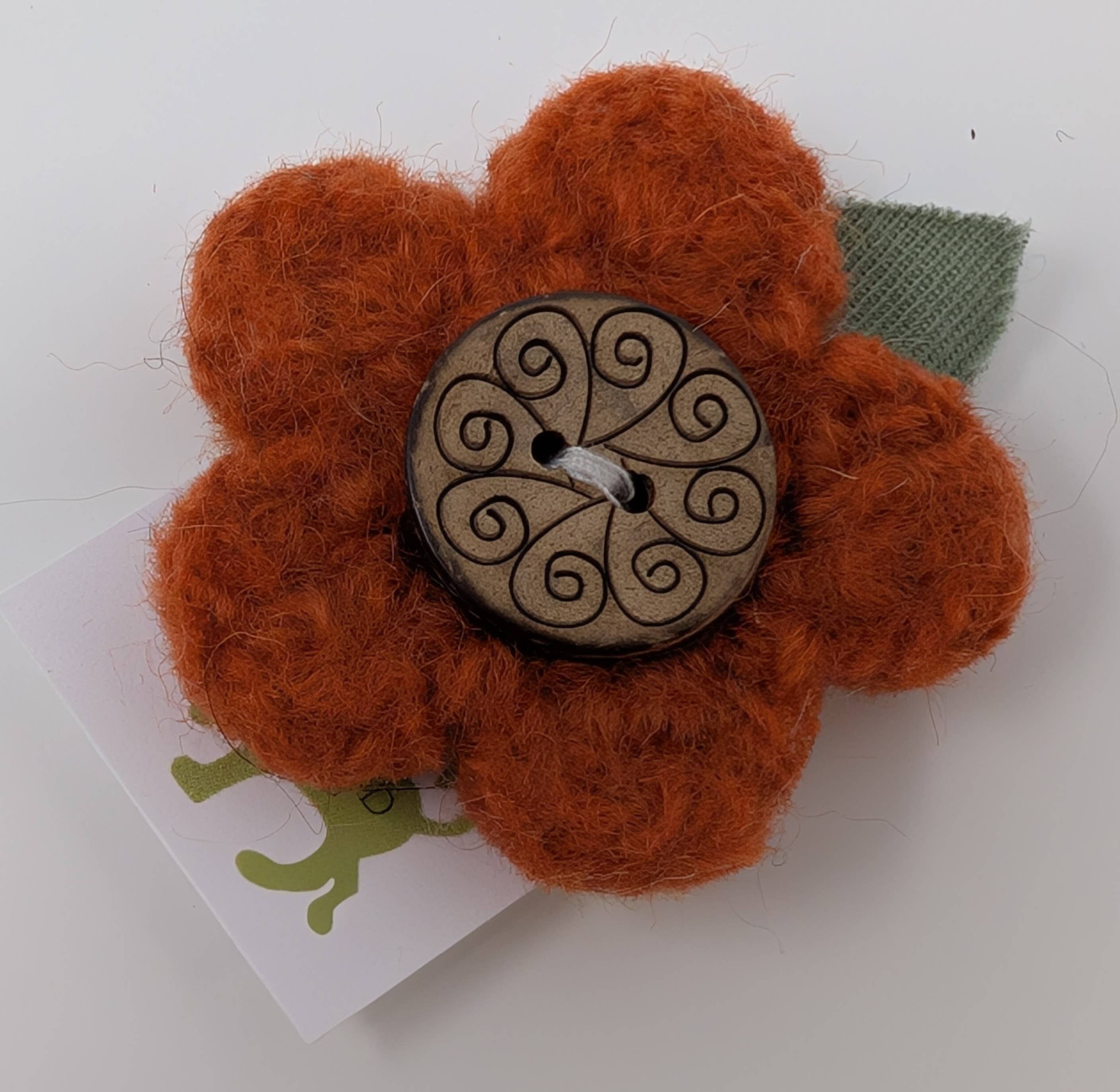 The Felted Dog - Wholesale Brooch - Felted Flower Pin1