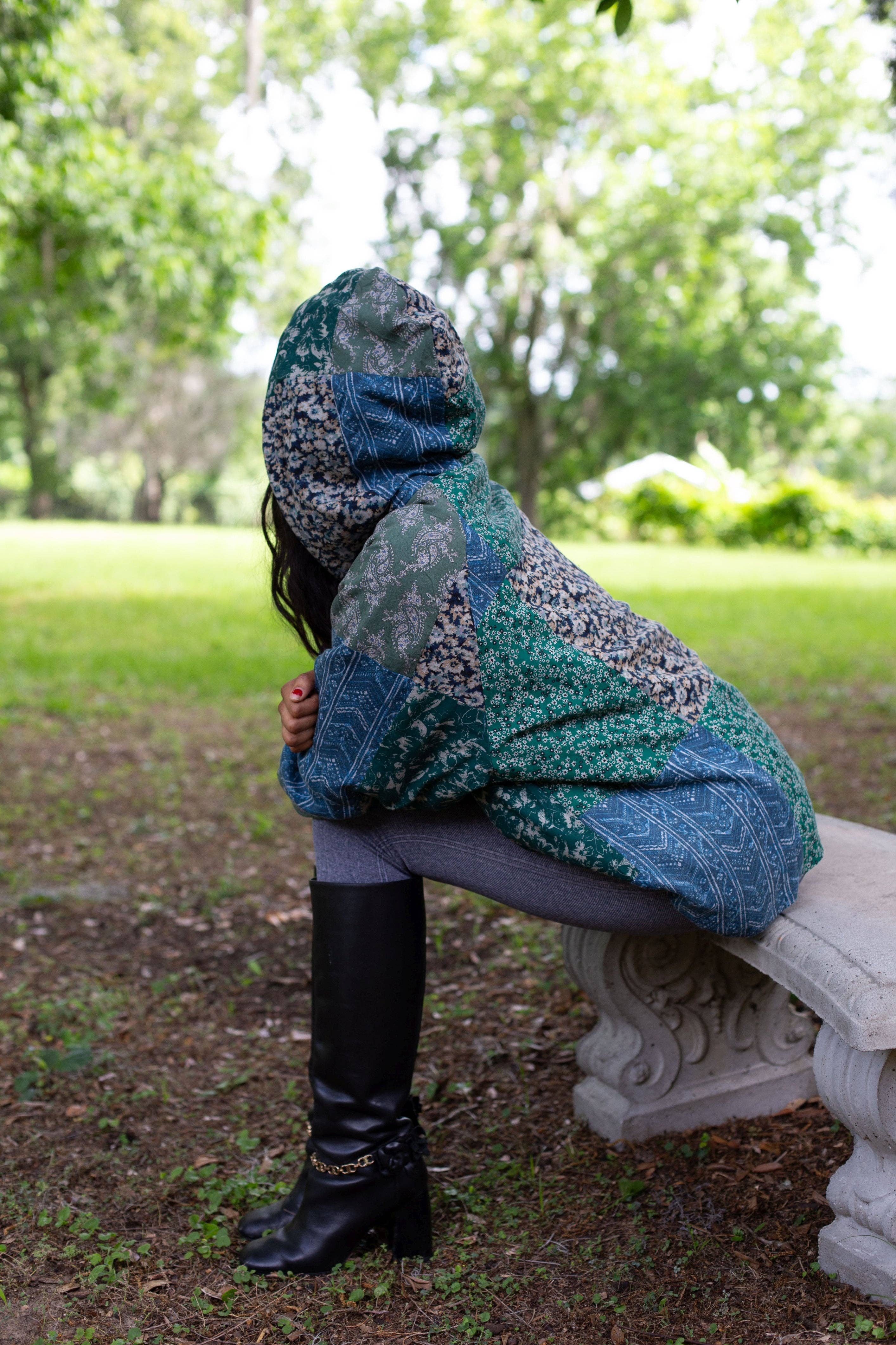 Sacred Threads - Wholesale Hoodie - Women's - Patchwork Rayon Hoodie2