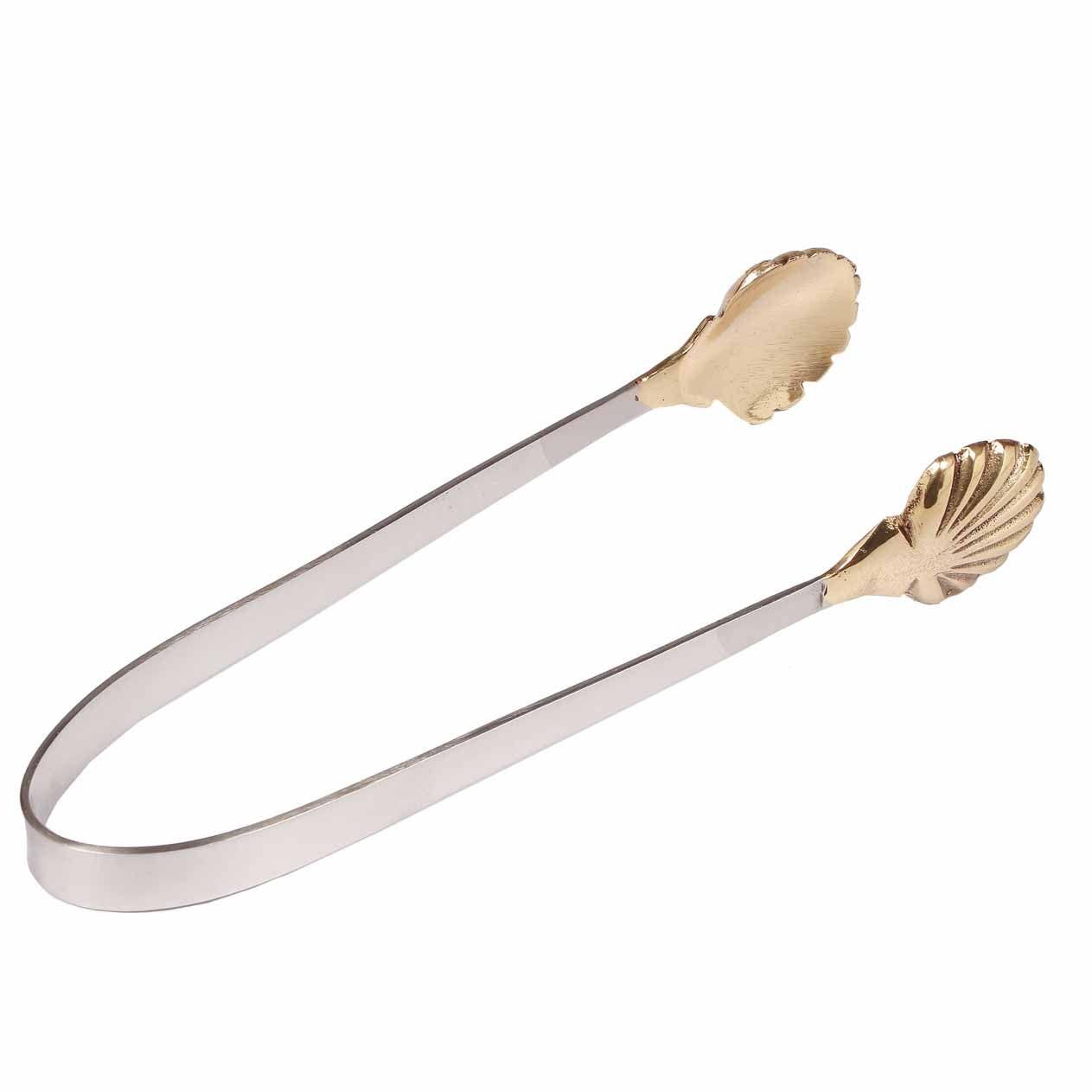 India Handicrafts Inc - Vendita all'ingrosso Pinze da cucina - Pinza da ghiaccio Shell 7"3