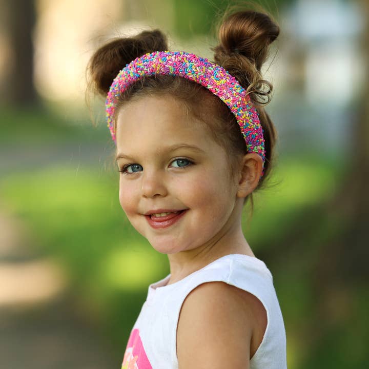 Frog Sac - Wholesale Fashion Headband - Kids - Padded Sprinkles Headband - Confetti Hair Band19