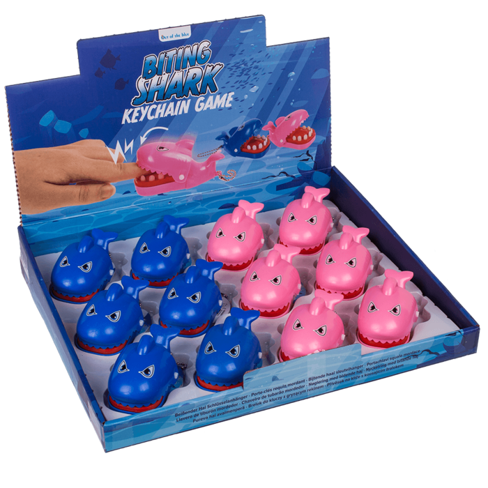 Out of the blue KG - Wholesale Keychain - Kids - Metal keychain, Biting Shark,2