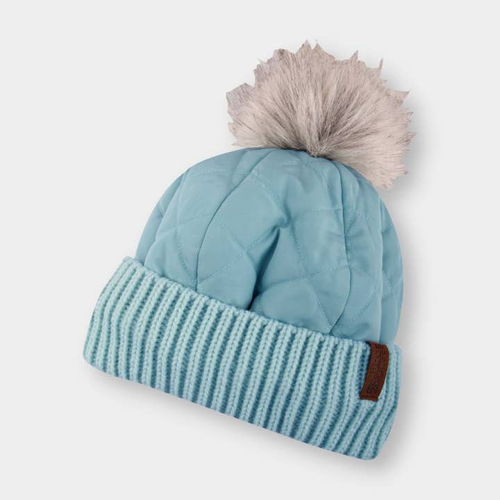 Collie Cuff Beanie with Pom for wholesale by Kanut Sports