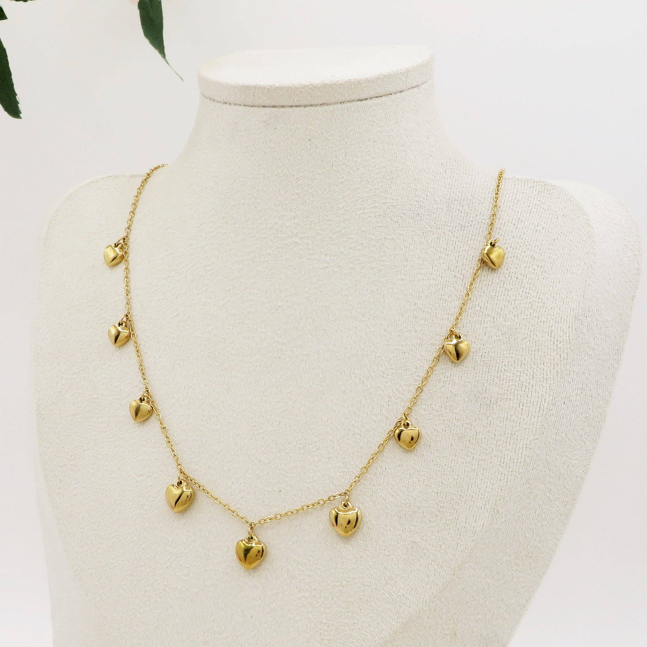 Daemon srls - Wholesale Pendant/Charm Necklace - VIDA ~ Collana ACCIAIO INOSSIDABILE con cuoricini bombe'3