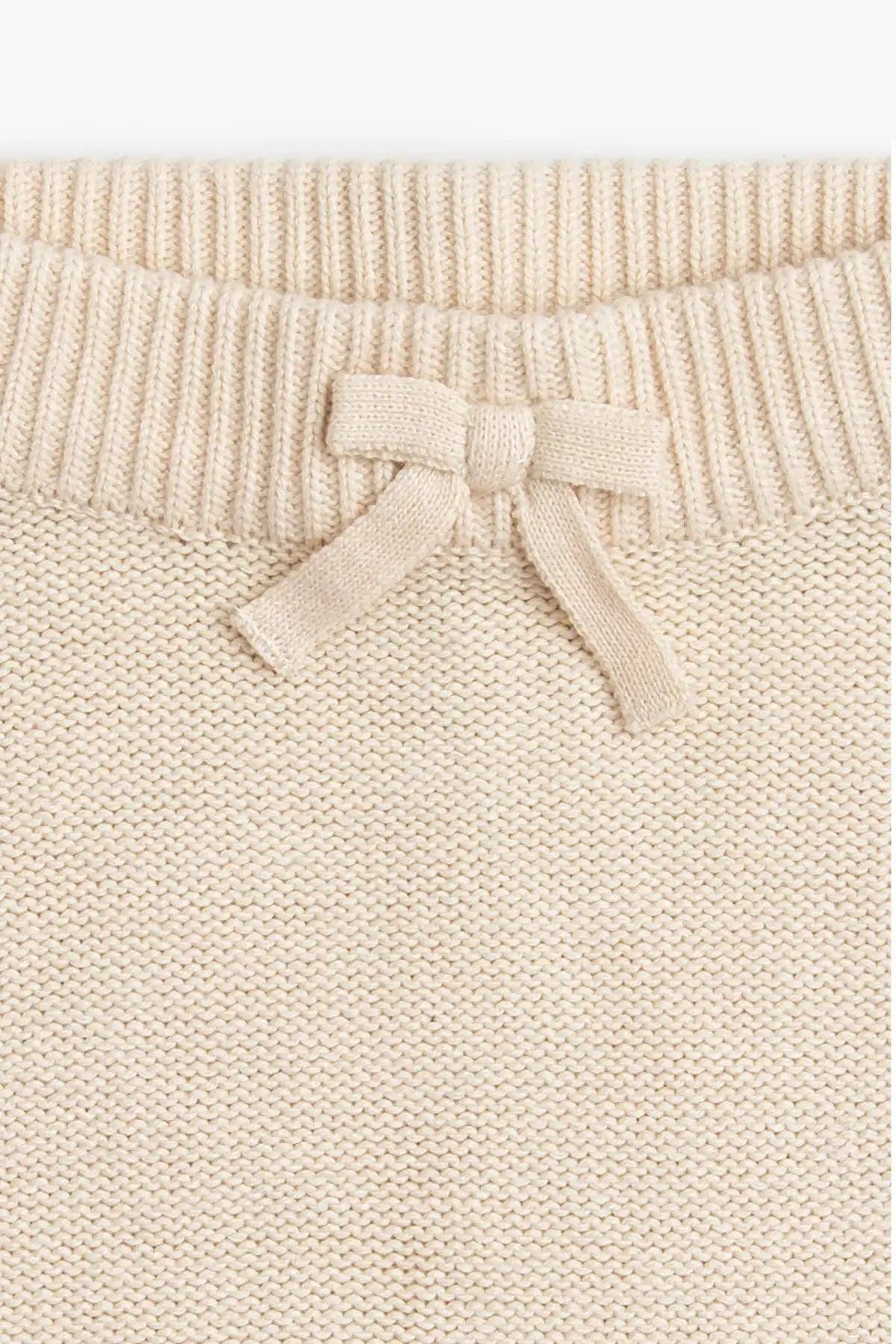 Monica + Andy – wholesale Top & trousers set – Baby – Little Darling Knit Top + Bottom_Cream3