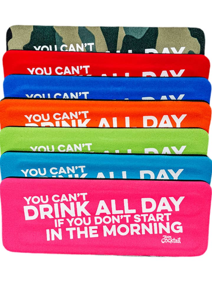 Du kan ikke drikke hele dagen, hvis du ikke starter om morgenen Slap Boozies for engroshandel hos Team Cocktail