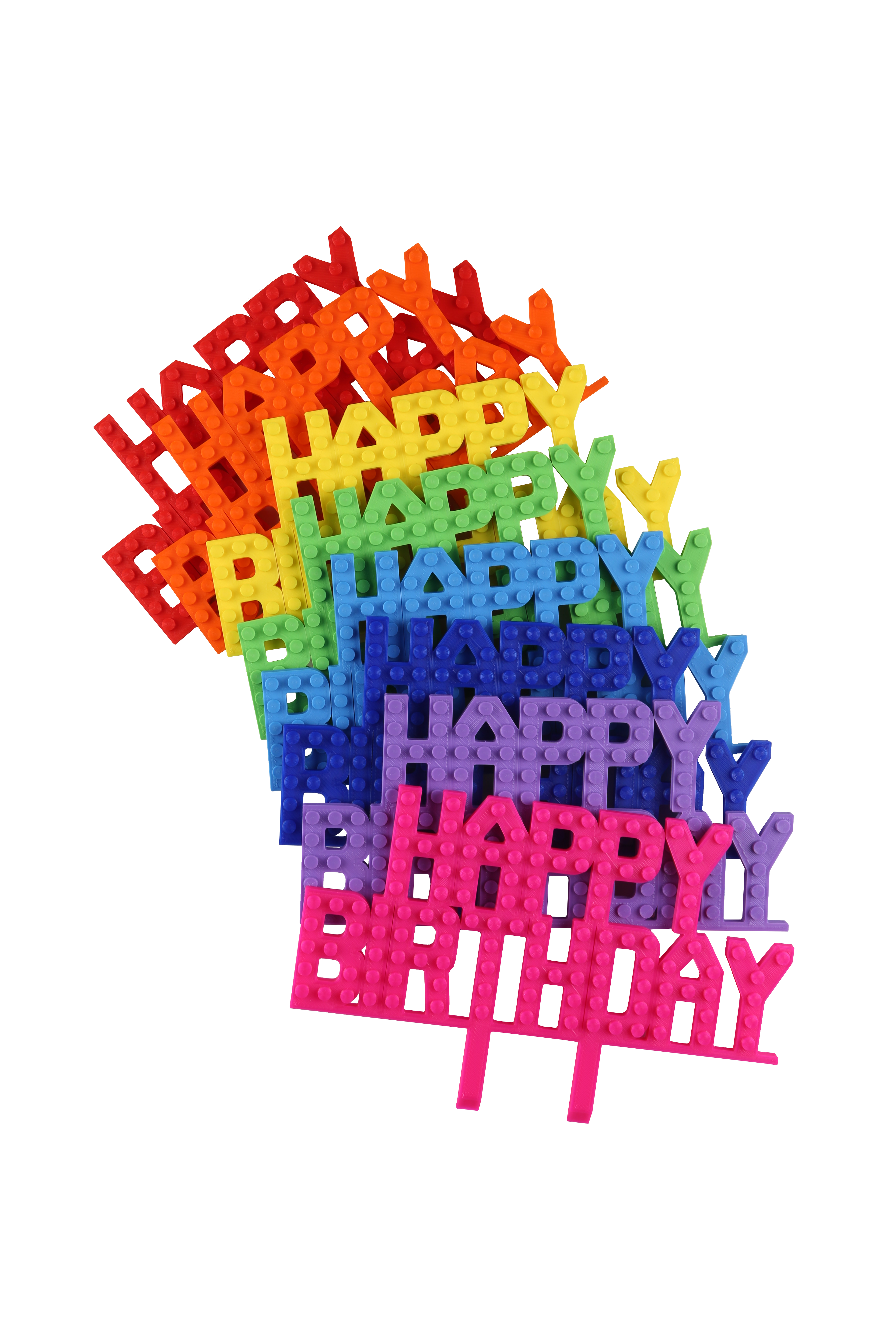 Made Happy Gifts - Wholesale Cake/Cupcake Topper - Happy Birthday Cake Topper Compatible with LEGO® Bricks1