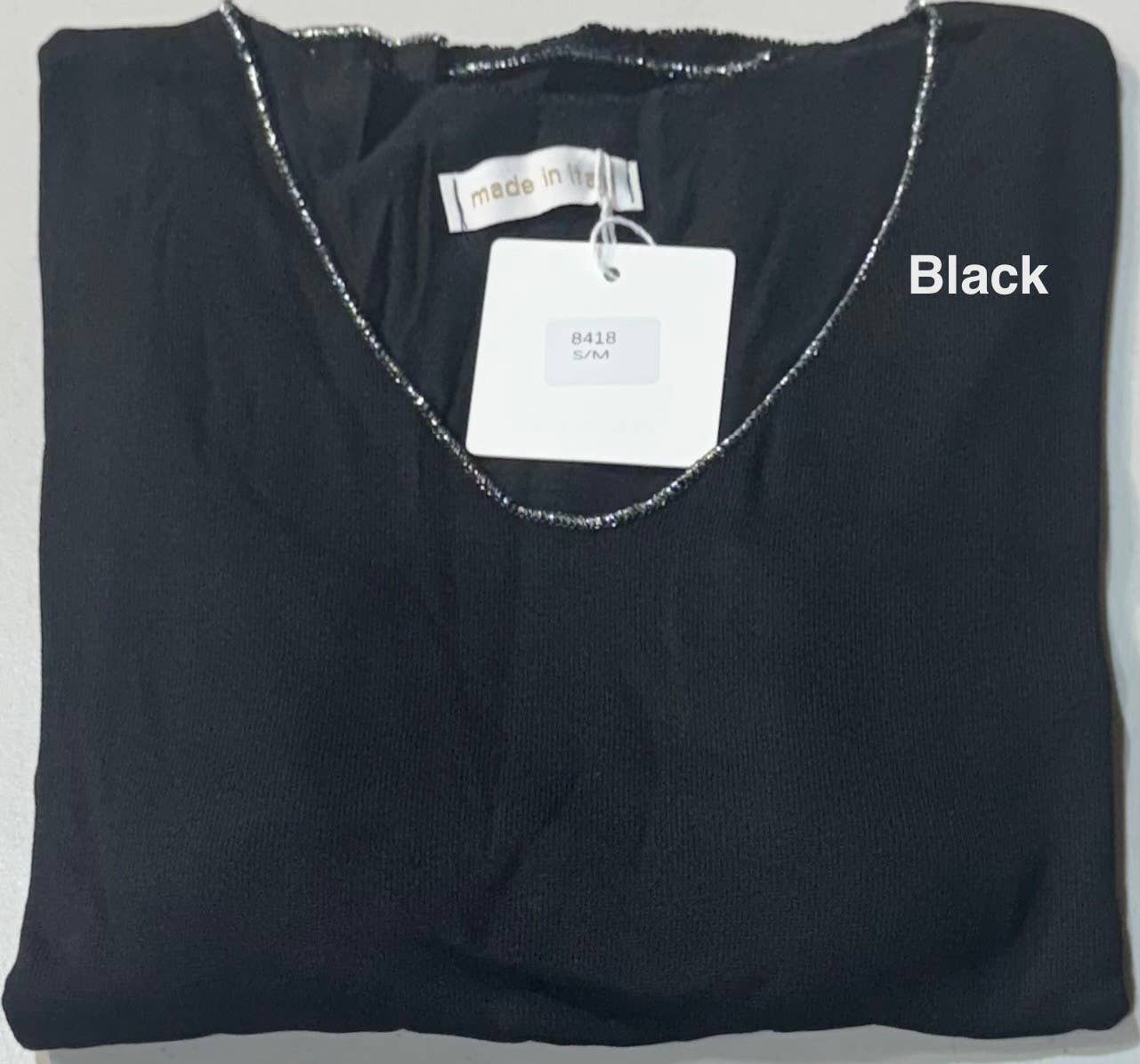 Dance in Paris – Großhandel Bluse – Damen – Top-Soft Viskose mit Metallic-Besatz37