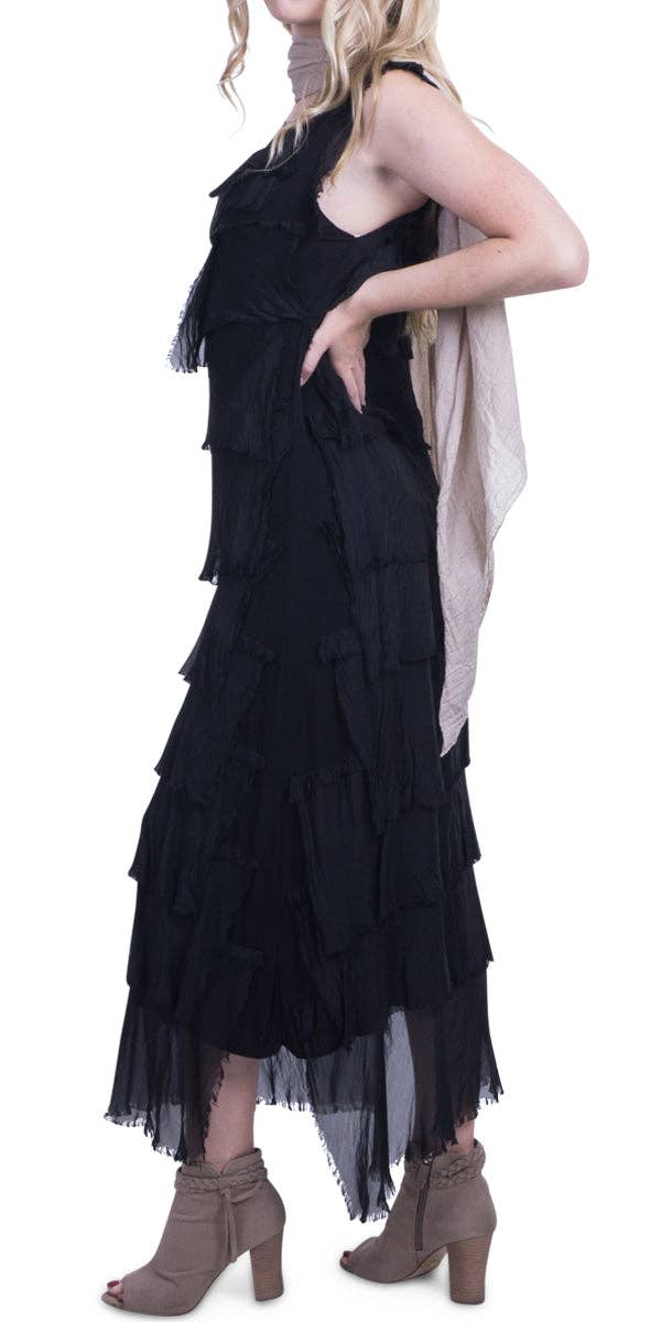 Gigi Moda - Wholesale Dress - Women's - Full Length Ruffle Dress67