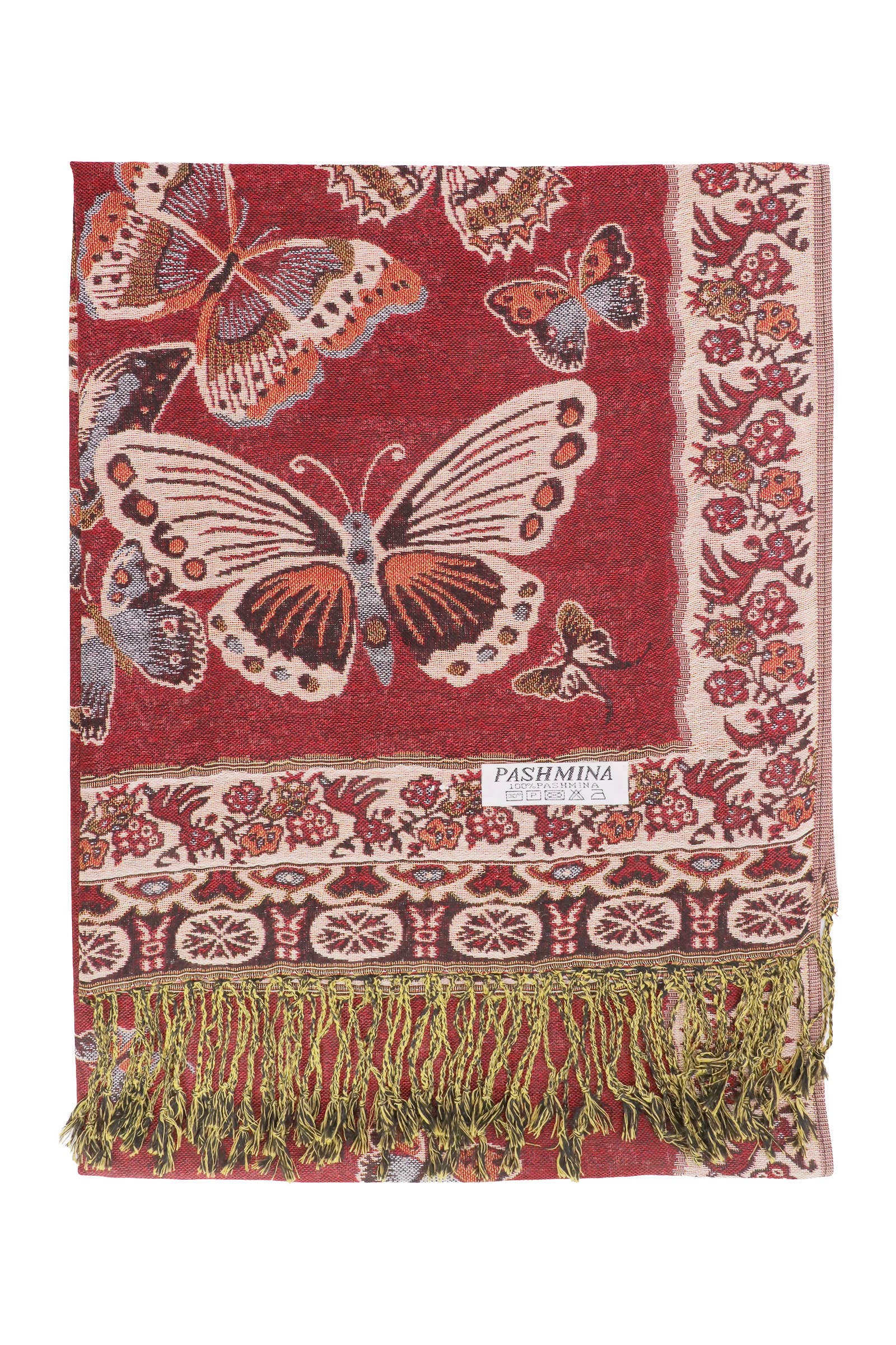 ASSORTED Bohemian Floral Butterfly Pashmina Shawl for wholesale on Faire7