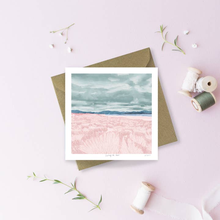 EXPLORING THE DUNES Greetings Card for wholesale by Sayers Studio