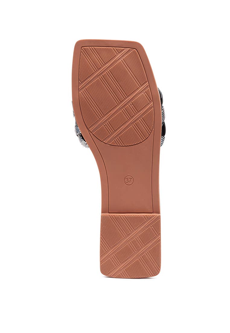 Rag Company - Wholesale Flats/Loafers - Women's - ALLIUM METALLIC WOVEN STRAP FLATS10