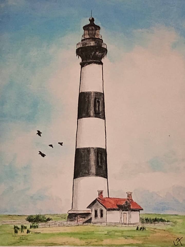 Bodie Island Lighthouse Print for wholesale by Fox's Den Art