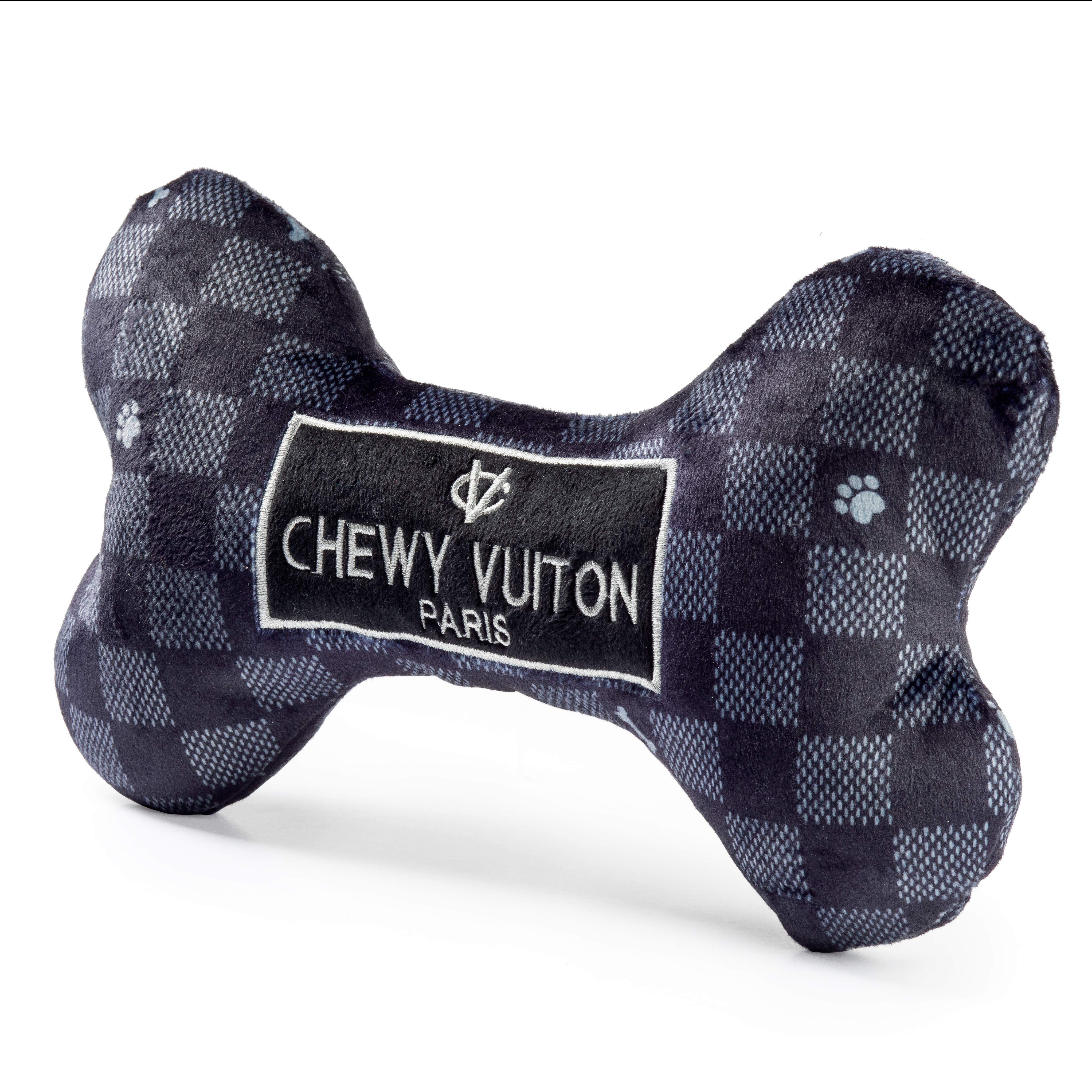 Haute Diggity Dog - Wholesale Piepspeeltje - Hond - Black Checker Chewy Vuiton Bone Squeaker hondenspeelgoed11