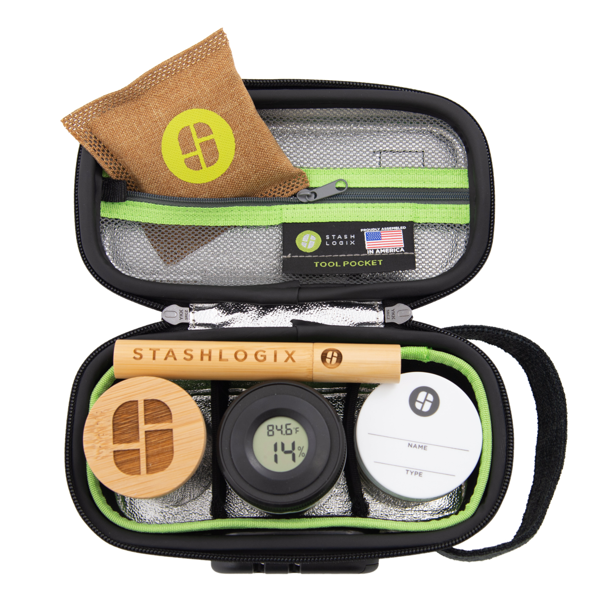 STASHLOGIX - Wholesale Luggage - Silverton Hard Shell Locking  and Smell-Proof Stash Bag15