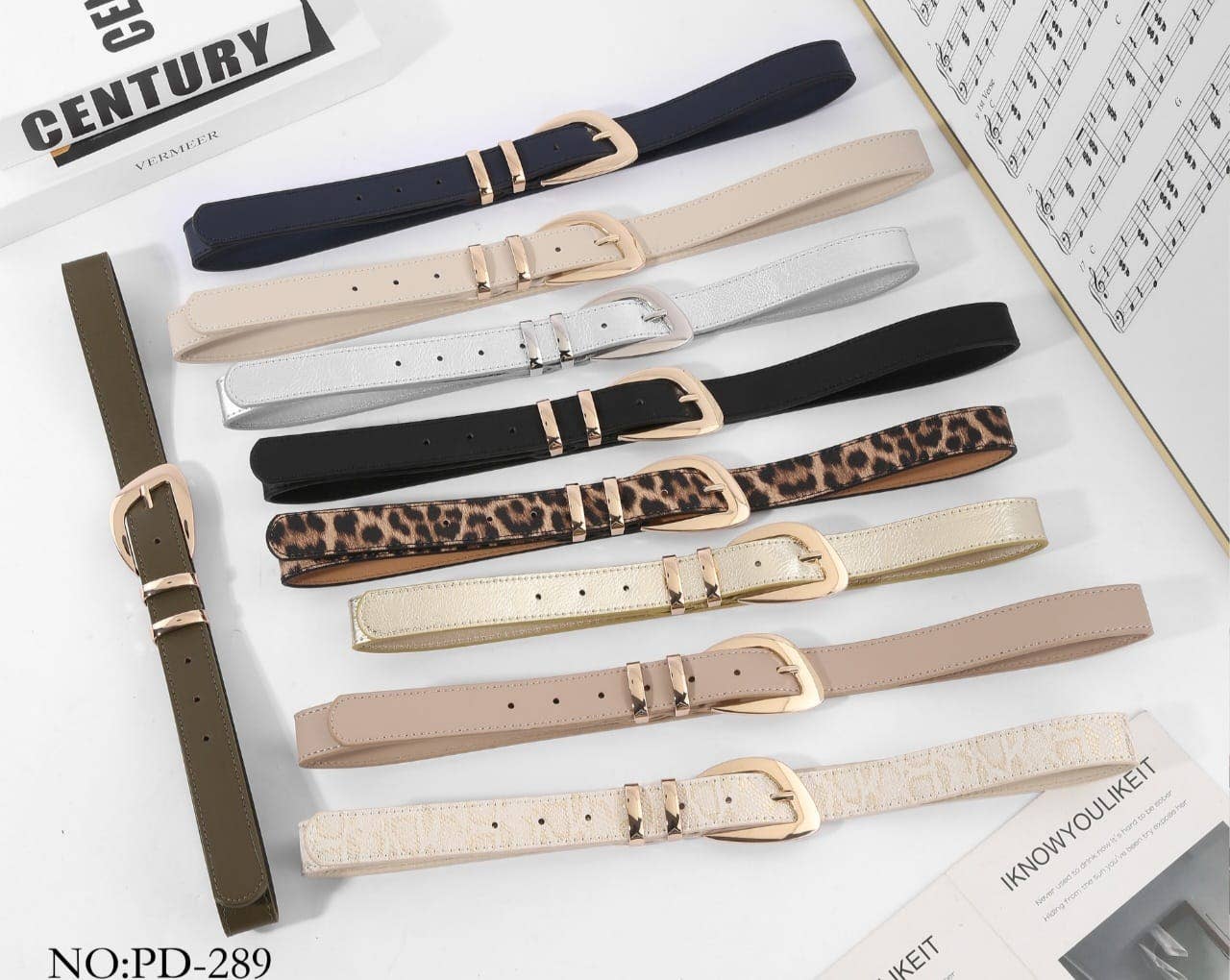 MIA LAROUGE - Wholesale Belt - Women's - WOMEN'S FAUX LEATHER BELTS.0