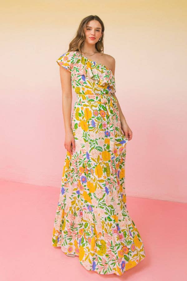 OFF WHITE A printed woven maxi dress-ID18558AZ. for wholesale on Faire1