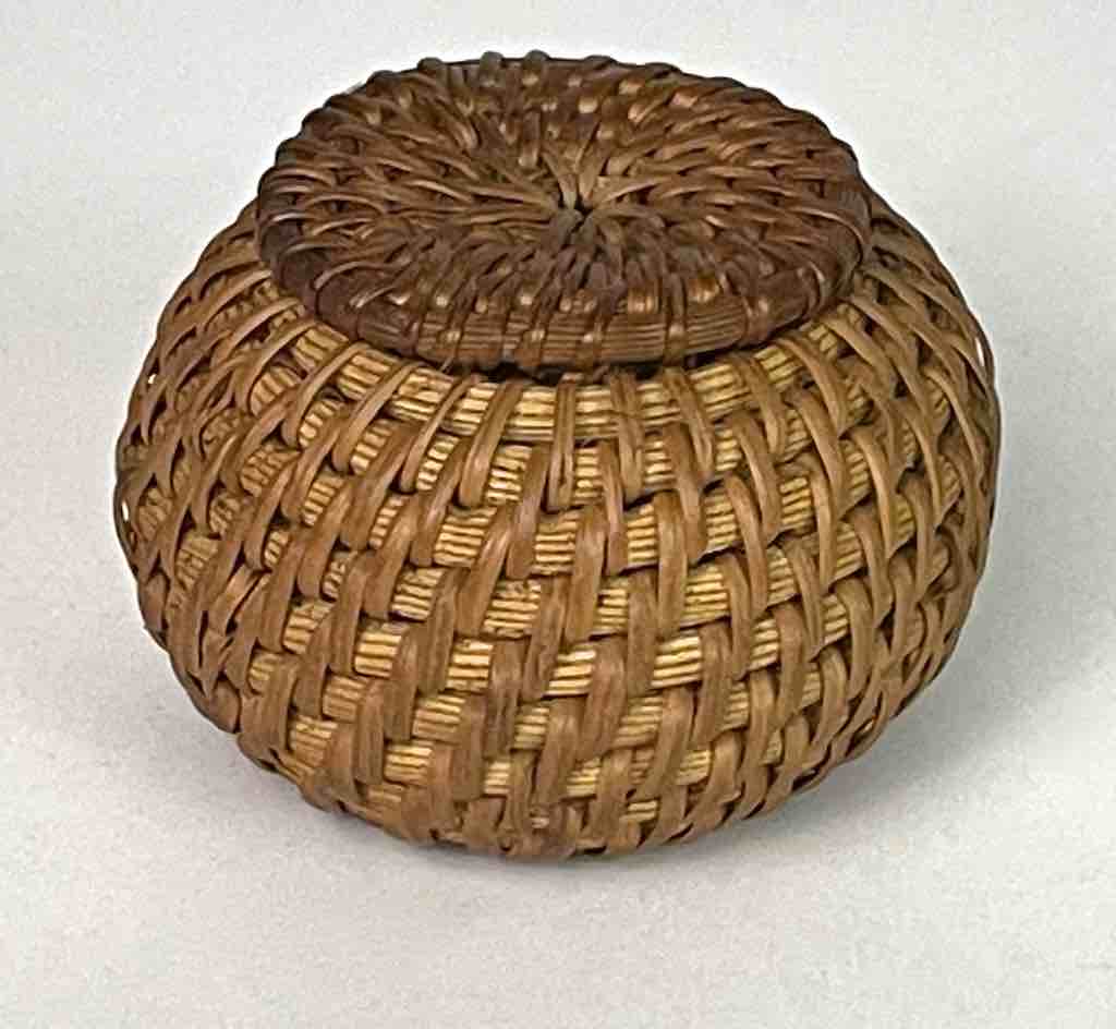 The Niger Bend - Wholesale Basket - Small Vietnamese Rattan Covered Basket - 3 sizes0