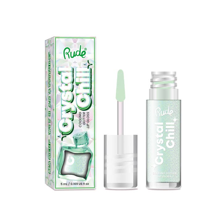 Rude Cosmetics - Wholesale Lip Gloss - Crystal Chill Cooling Glitter Lip Gloss1