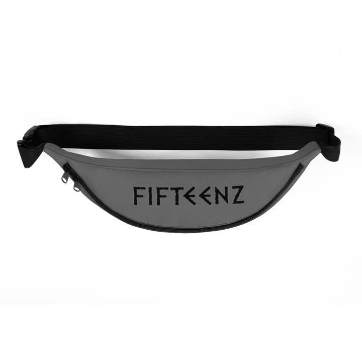 Gray Fifteenz Zips Fanny Pack for wholesale by Fifteenz Clothing