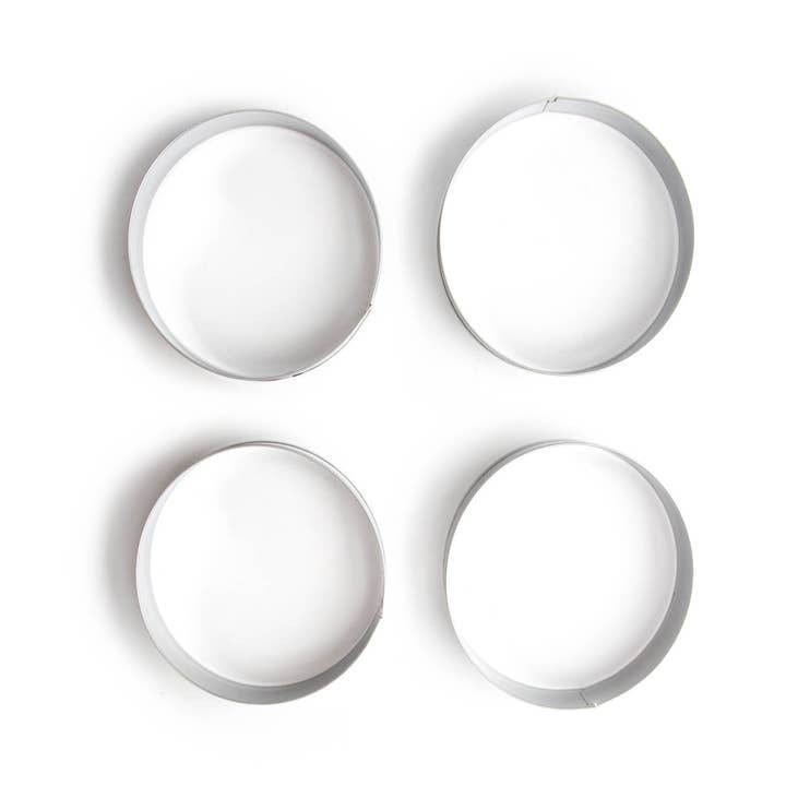 Fox Run Brands - Wholesale Bread Pan - Fox Run English Muffin Rings, Set of 4, 3.75"8