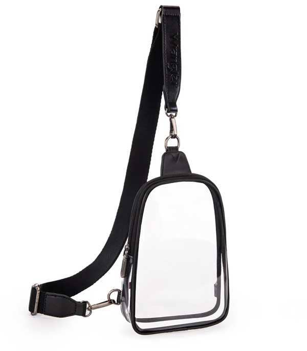 South End Clothing and Apparel L.L.C - Wholesale Crossbody Bag - Women's - Wrangler Clear Sling Bag3