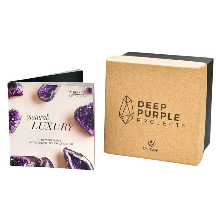 Deep Purple Project – wholesale Ornament – Amethyst Crystal Cupcake – Giftable Stone4