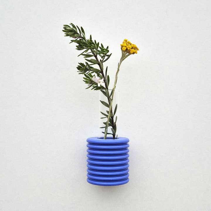5mm Paper - Wholesale Vase - Ribble Wall Vase - Blue1