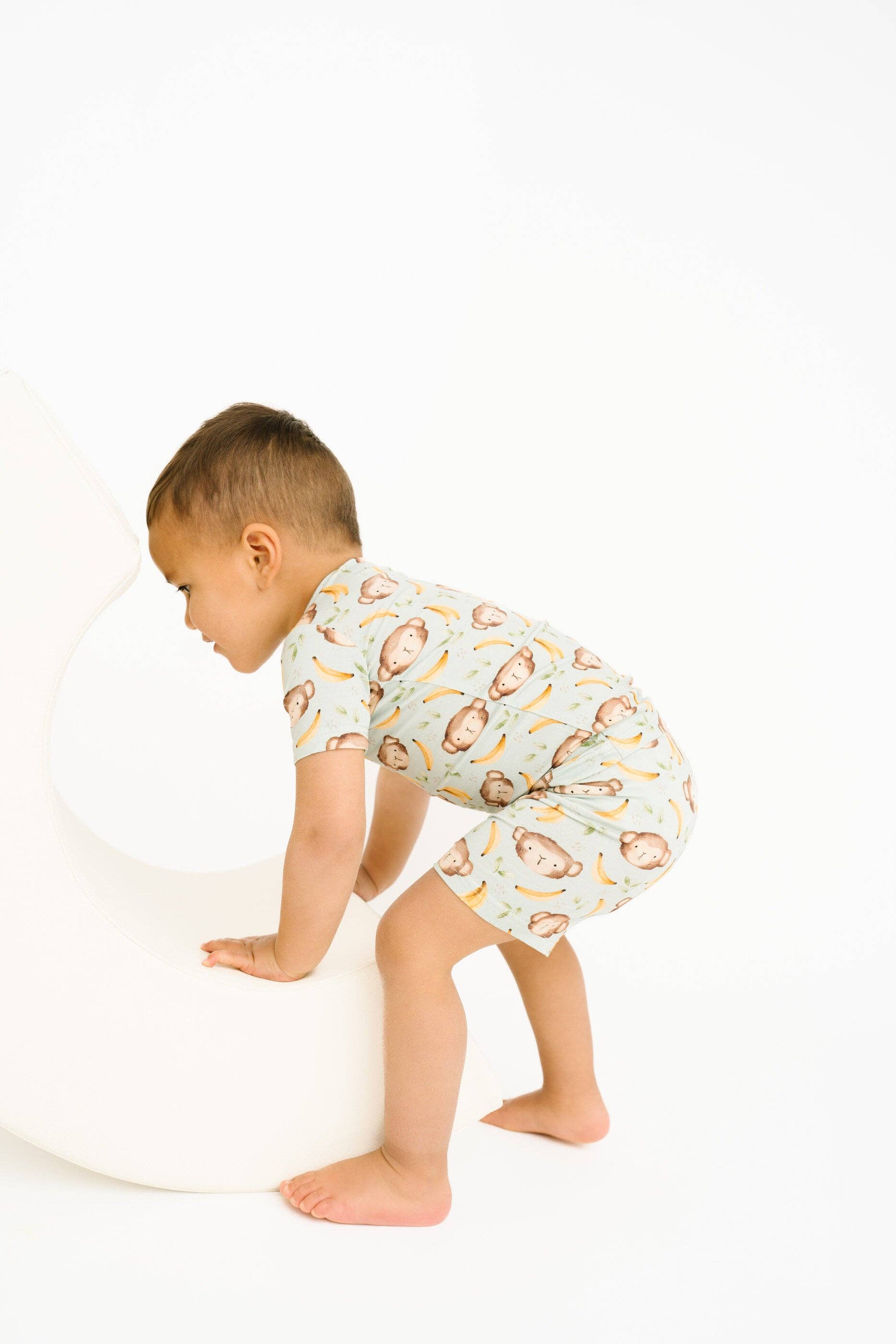 Little One Shop - Wholesale Top & Short Set - Kids - Monkey Mischief Bamboo Shorts Set3