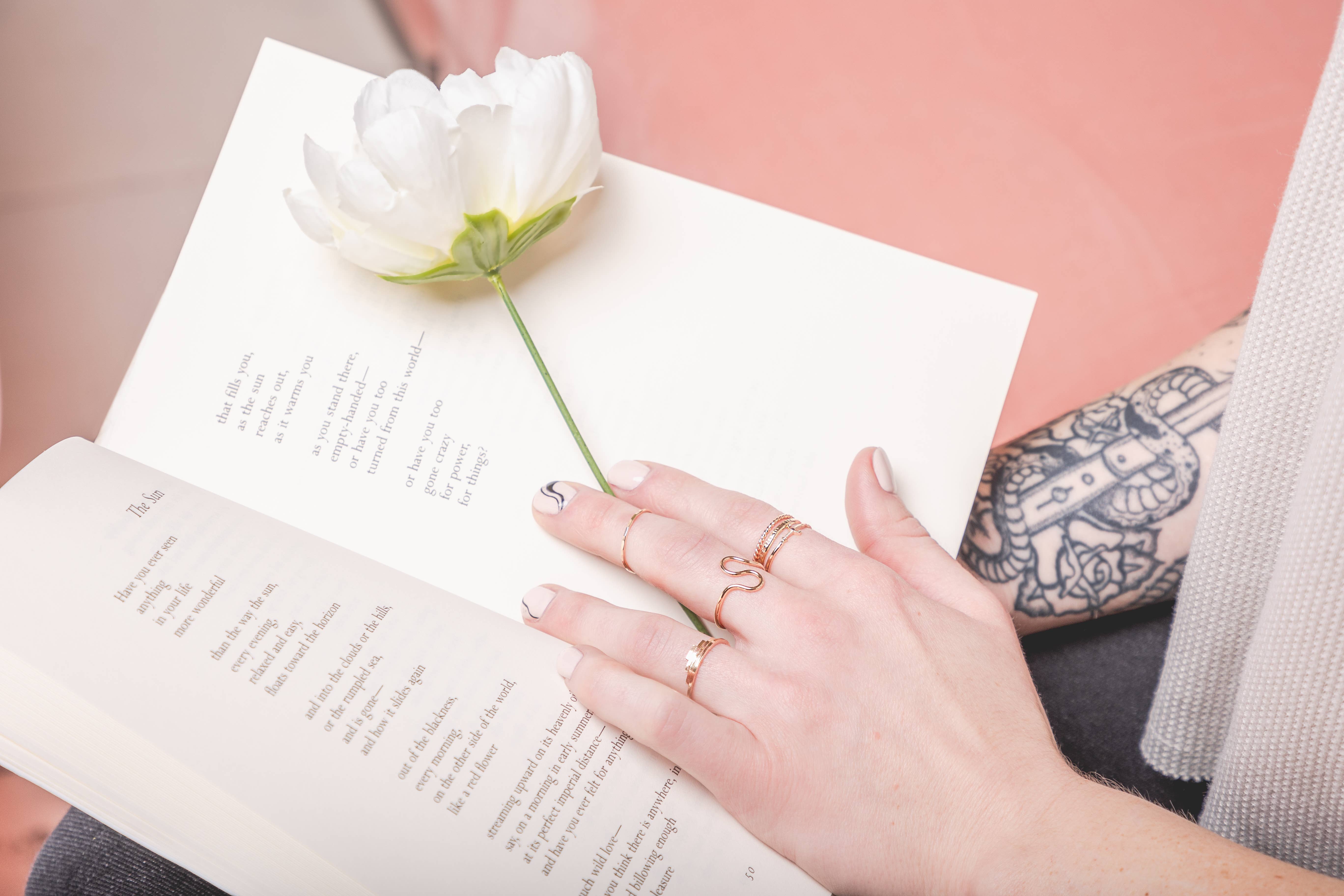 Mineral and Matter - Wholesale Band/Stacked Ring - Squiggle Ring Curve Band Goldfill Statement Free form Ring1