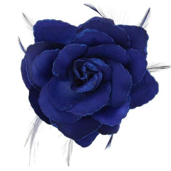 Topkids Accessories - Wholesale Fascinator Hat - Women's - Rose Flower Hair Clip Hairband Floral Corsage Fascinator Hair Band Aligator Beak Grip for Women & Girls Wedding Prom Party Special Occasion18