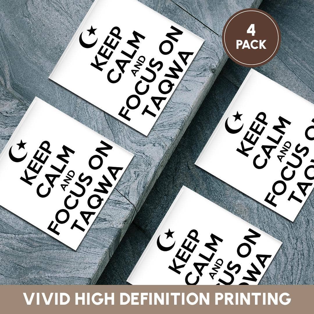 3dRose - Wholesale Coasters - 3dRose, Keep Calm And Focus on Taqwa is a parody with an Islamic theme, Coaster5