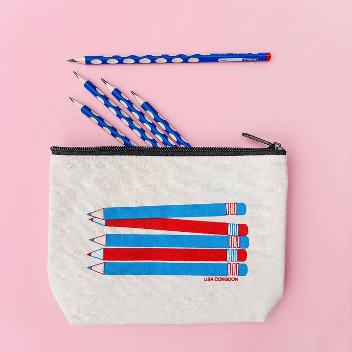 Lisa Congdon Art & Illustration - Wholesale Pencil Case/Pouch - Canvas Pencil Pouch2