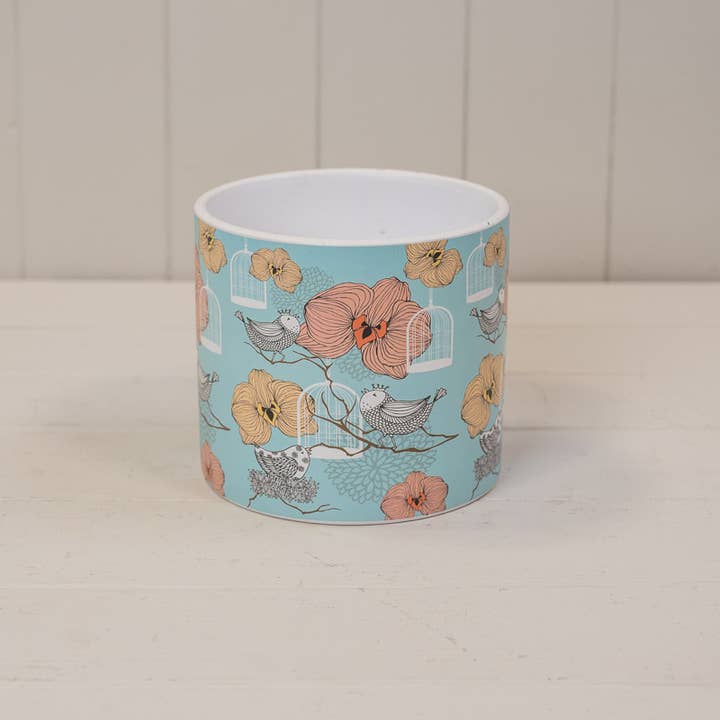 Floral Bird Cage Pot for wholesale by Satchville
