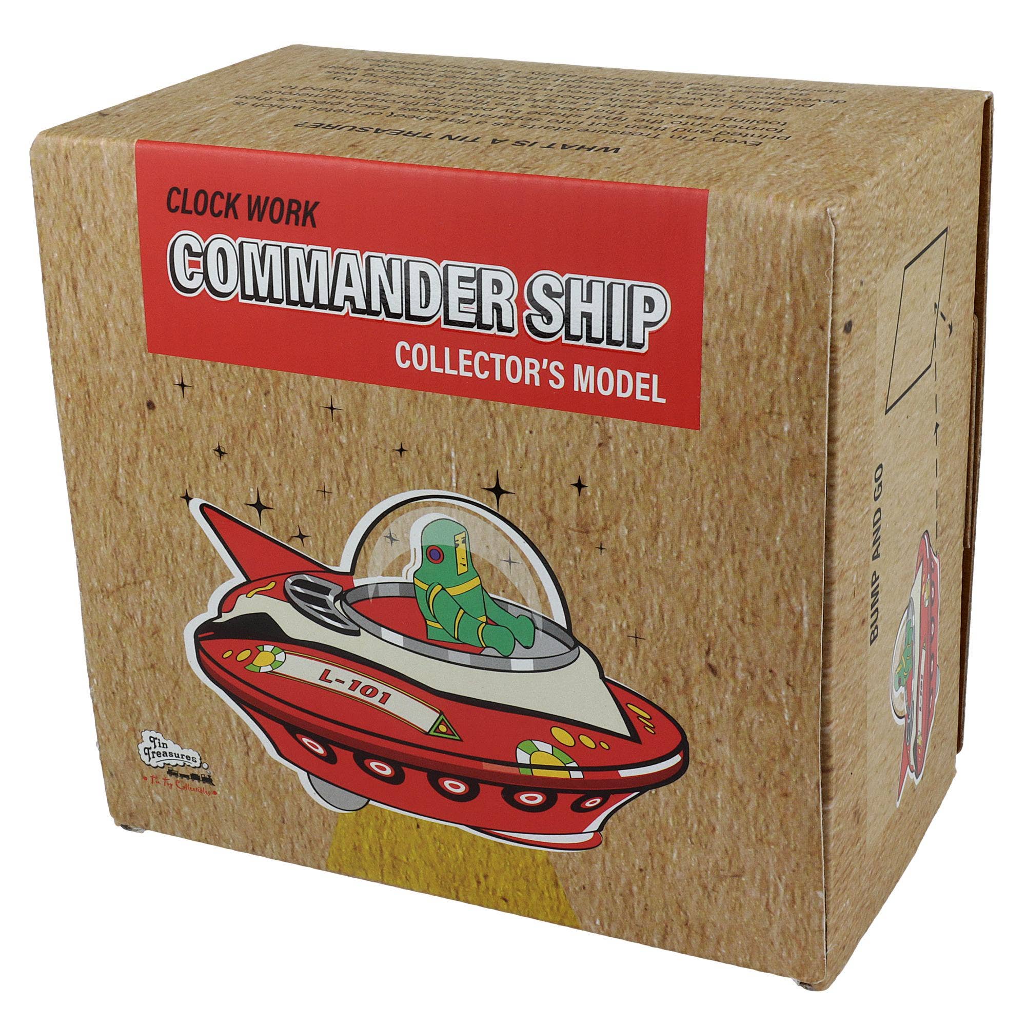 Tribal Trade GmbH - Wholesale Decorative Figurine - Spaceship Commandership Tin Robot3