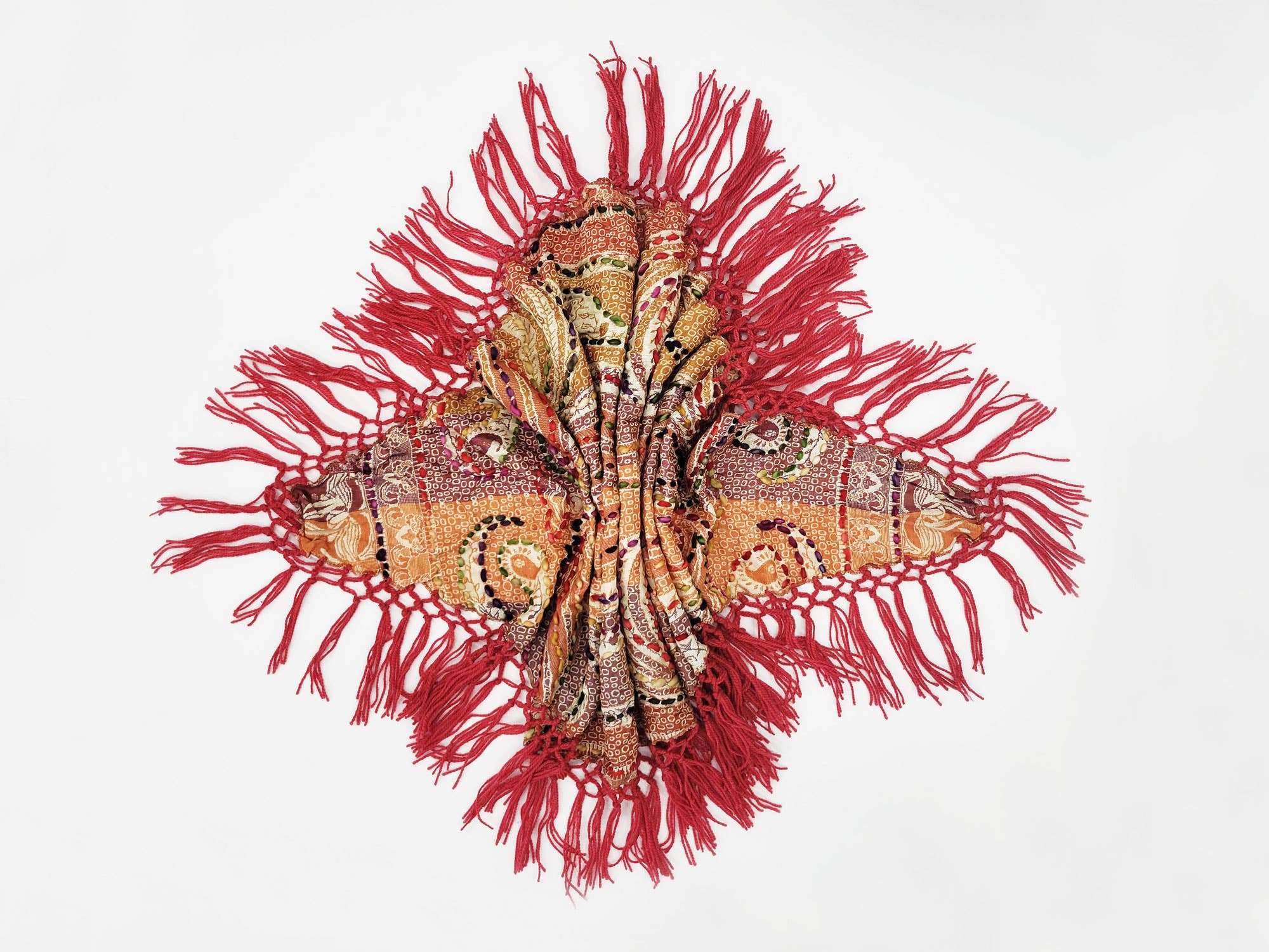 Raj Trading & Imports (USA) Inc. - Wholesale Scarf - Women's - Jody Thick Stitch Marquise Diamond Shape Scarf Shawl2