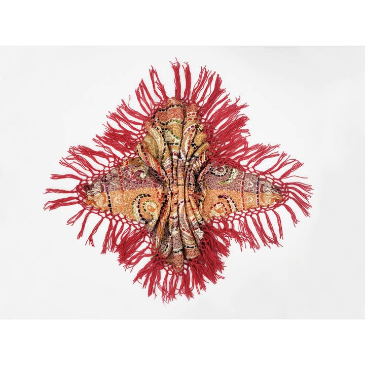 Raj Trading & Imports (USA) Inc. - Wholesale Scarf – Women's - Jody Thick Stitch Marquise Diamond Shape Scarf Shawl2