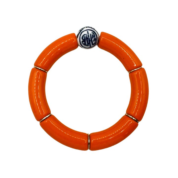 Fornash - Vendita all'ingrosso Bracciale con perline - Bracciale in tubo acrilico di bambù - Blu Cina3