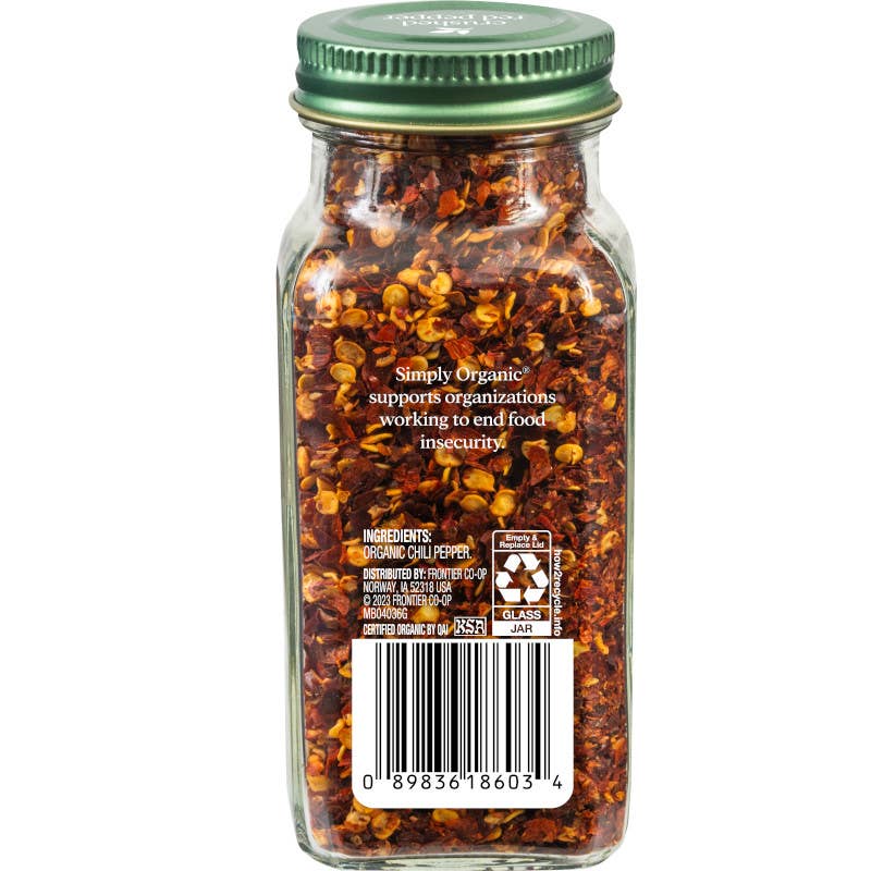 Simply Organic - Wholesale Dried Spice - Simply Organic Crushed Red Pepper, Certified Organic3