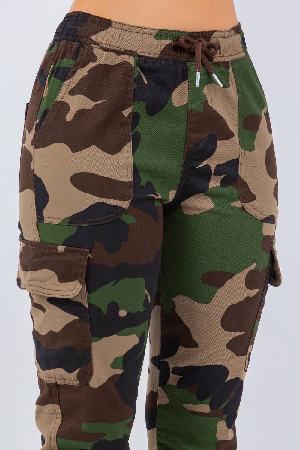 Veracci - Wholesale Pants - Women's - Stretch Twill Cargo Jogger Pants womens3