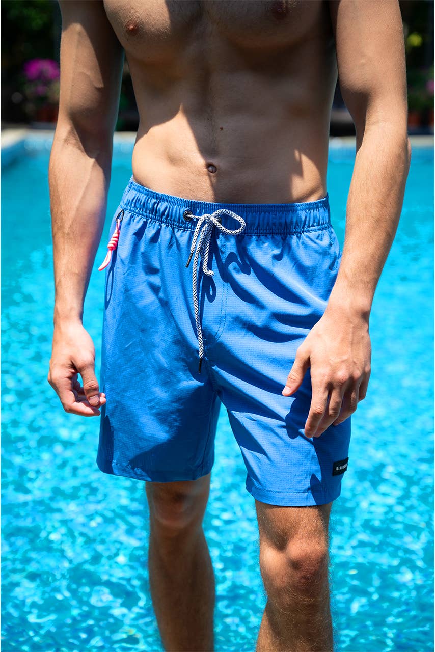 Islandhaze - Wholesale Swim Shorts - Men's - 6'' Inch Men's Solid new texture shorts-Oman21