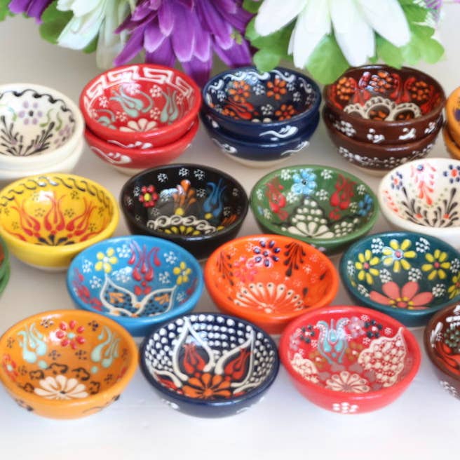 Mediterranean Collection – Großhandel Schüssel – Verschiedene marokkanische Keramikschalen, 30 Stück