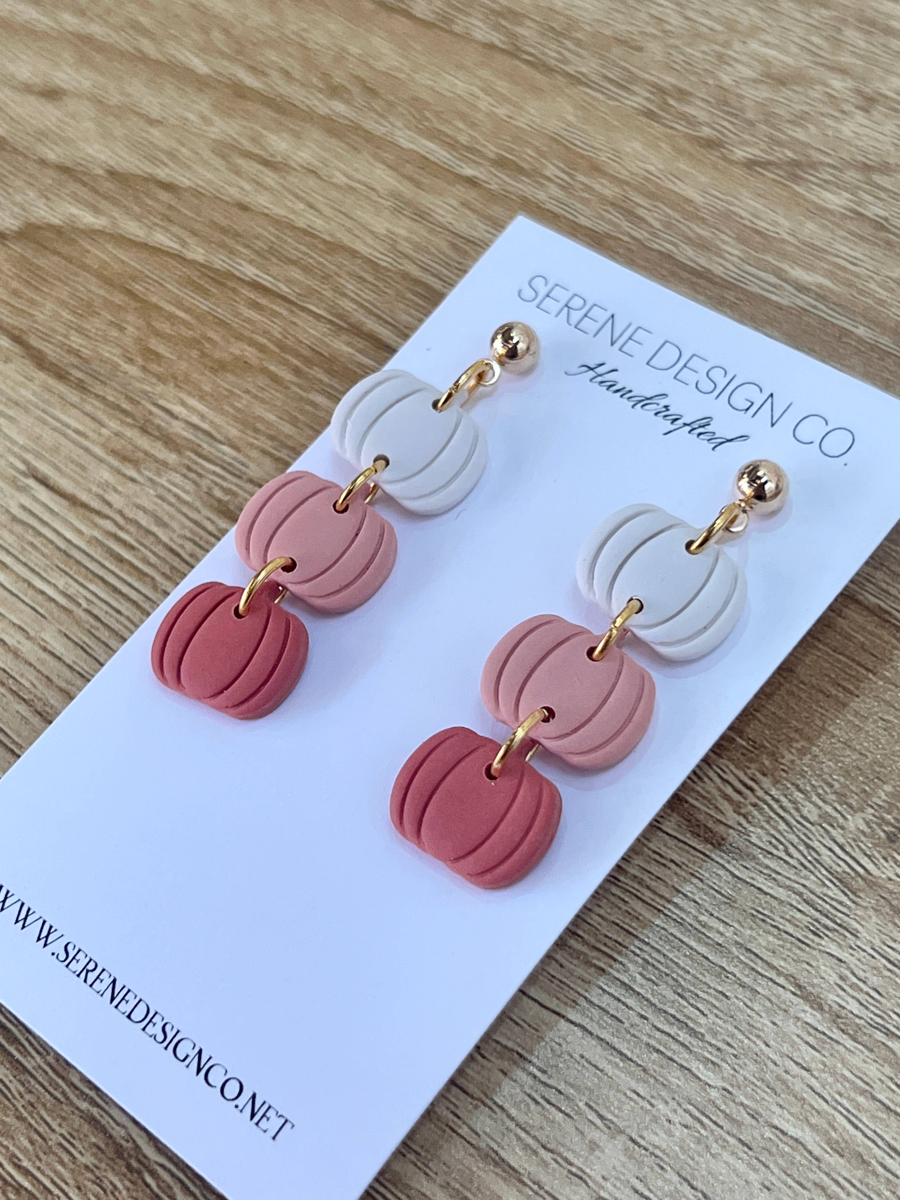Serene Design Co. - Wholesale Dangle Earrings - Pumpkin Trio Dangles8