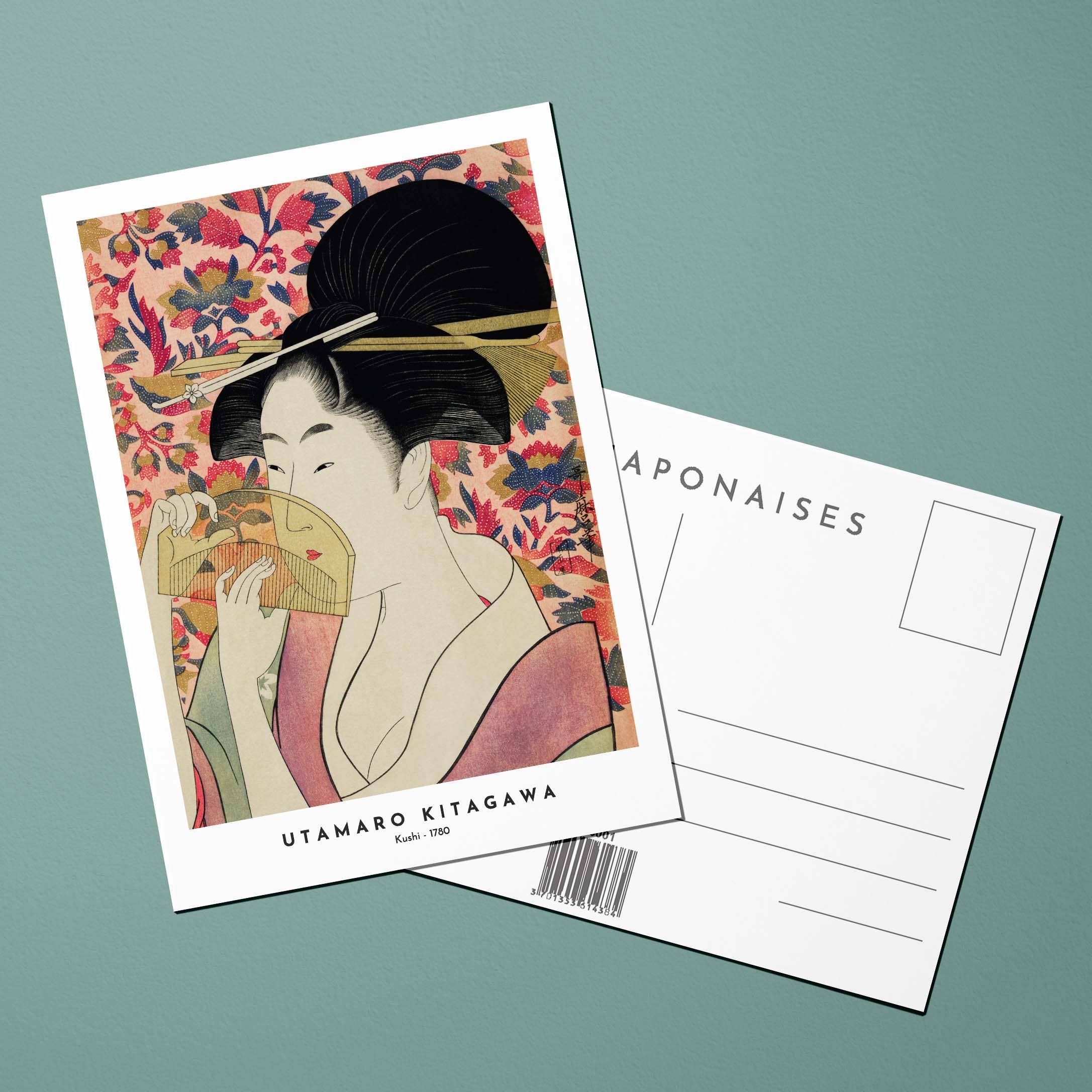 Oneart - Wholesale Postcard - Postcard Japanese Prints Kushi - JDI00081