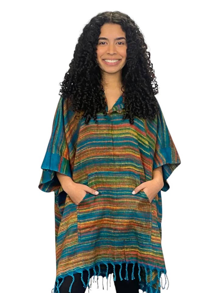 Earthy Poncho for wholesale by Ark Imports