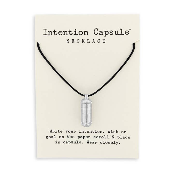Silver Necklace - Nylon String for wholesale by Intention Capsule