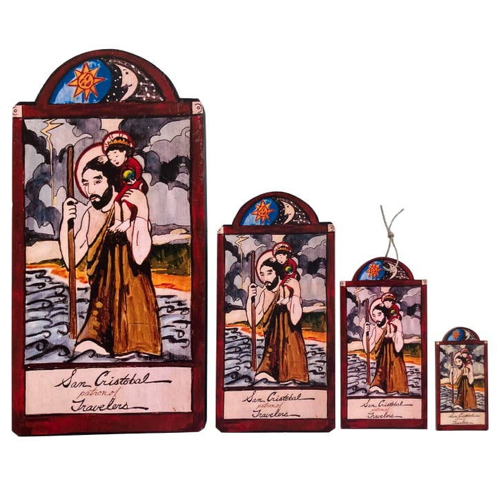 Lynn Garlick Retablos - Wholesale Painting/Drawing - San Cristobal - Travelers, Truck Drivers & Nightmares1